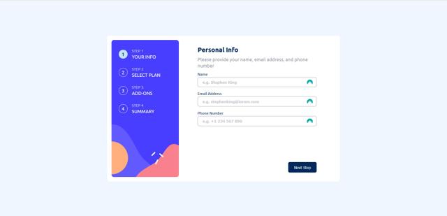 multi-step form project